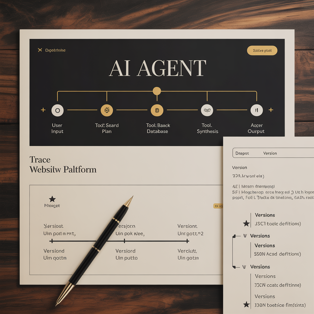AI agent platform with tool calling workflow visualizer and traces