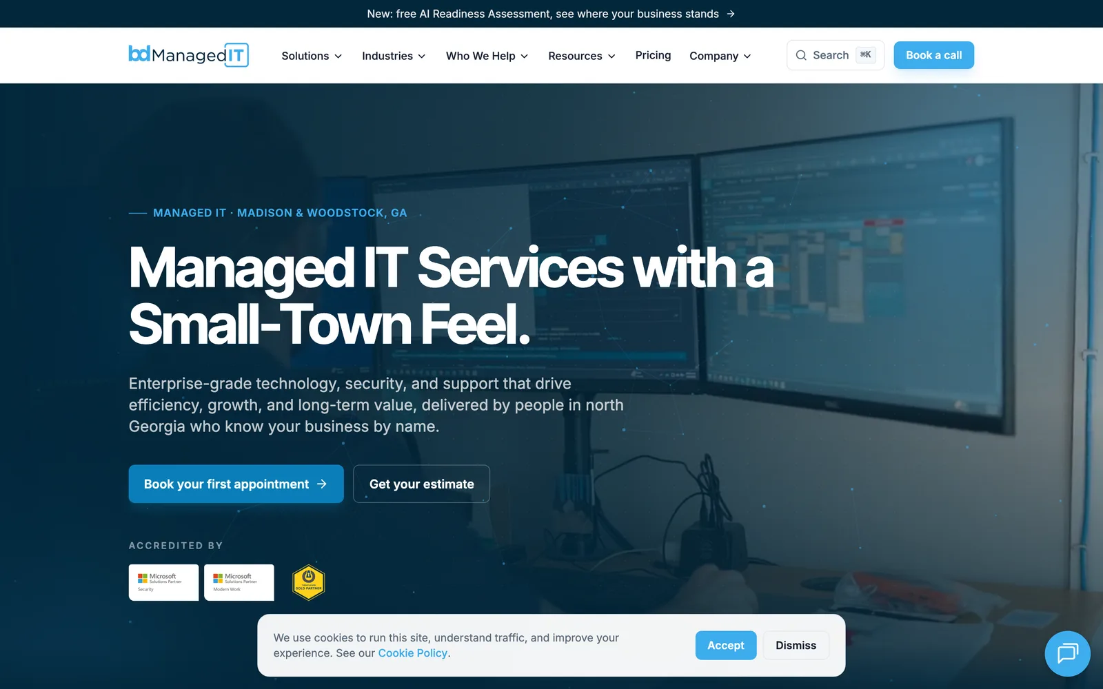 bdManagedIT website