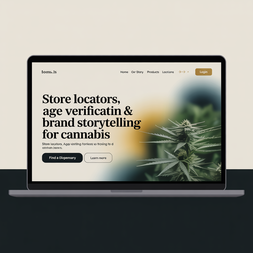 Cannabis Brand Website Development website mockup