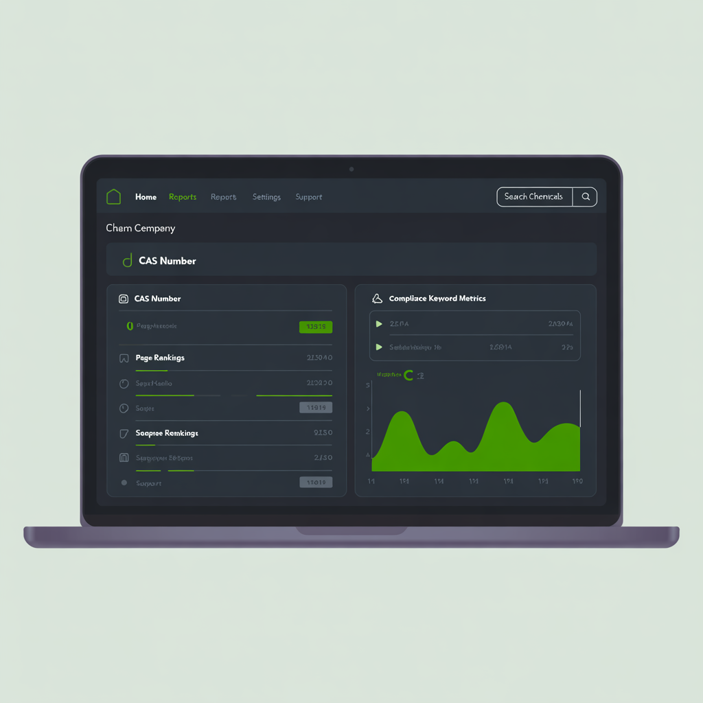 Chemical company SEO dashboard