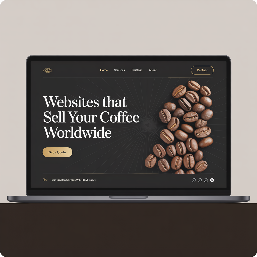 Coffee Exporter Website Development website mockup
