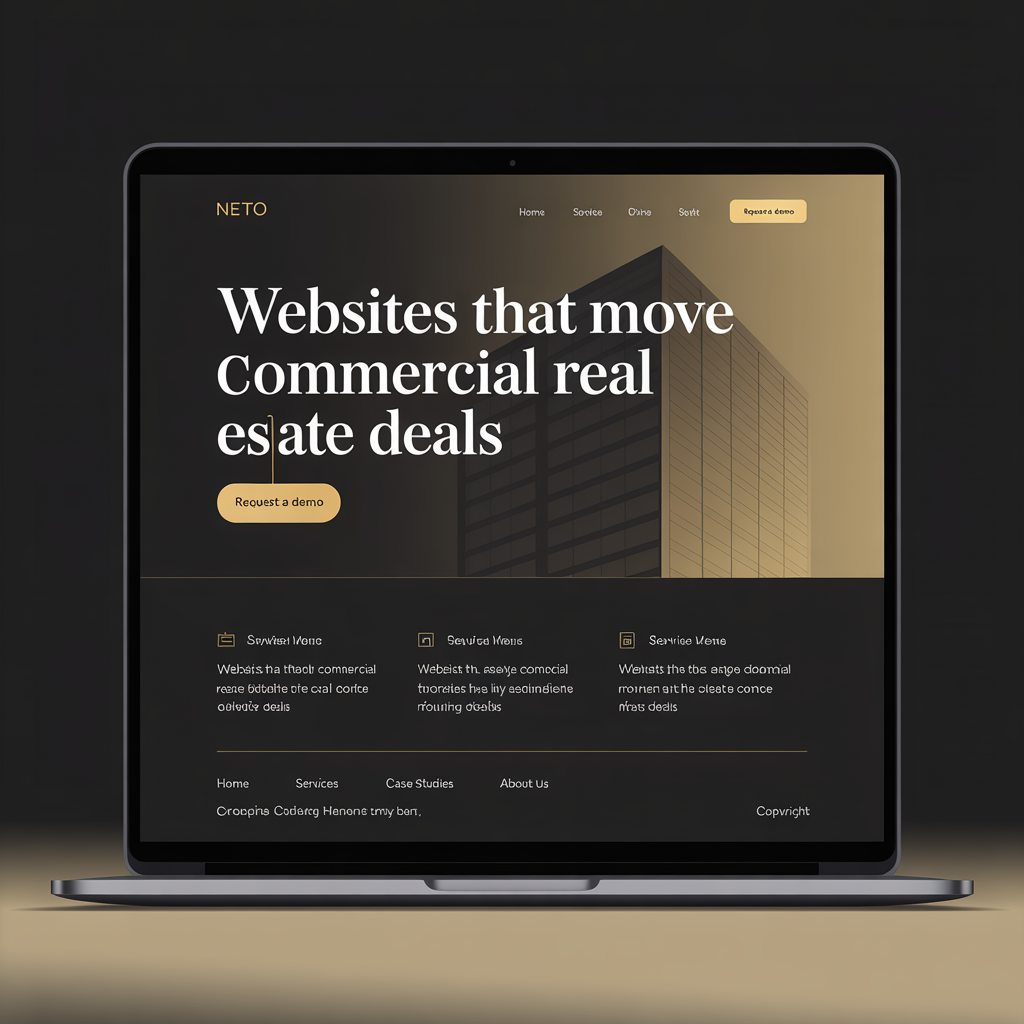Commercial Developer Website Development website mockup