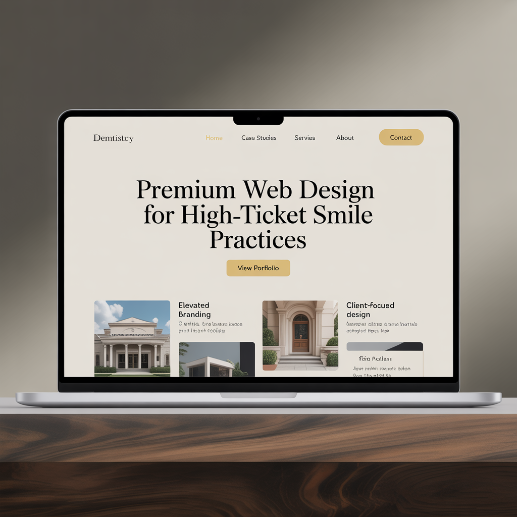 Cosmetic Dentistry Website Development website mockup