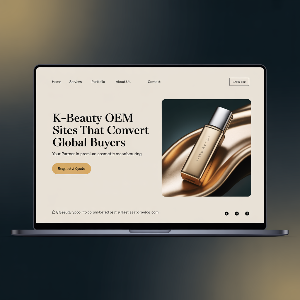 Cosmetics Manufacturer Website Development website mockup