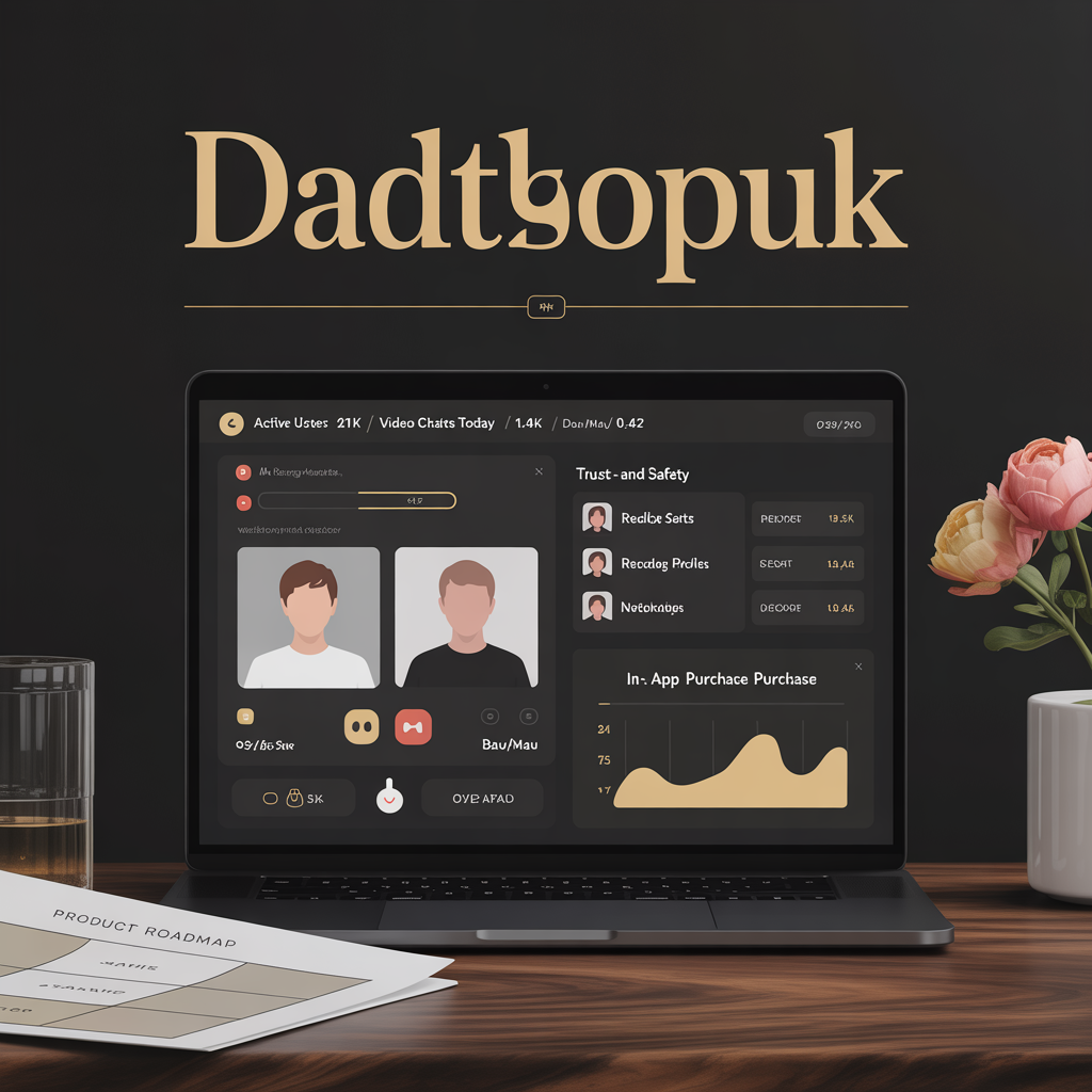 Dating app dashboard with video chat ICE matching trust and safety moderation