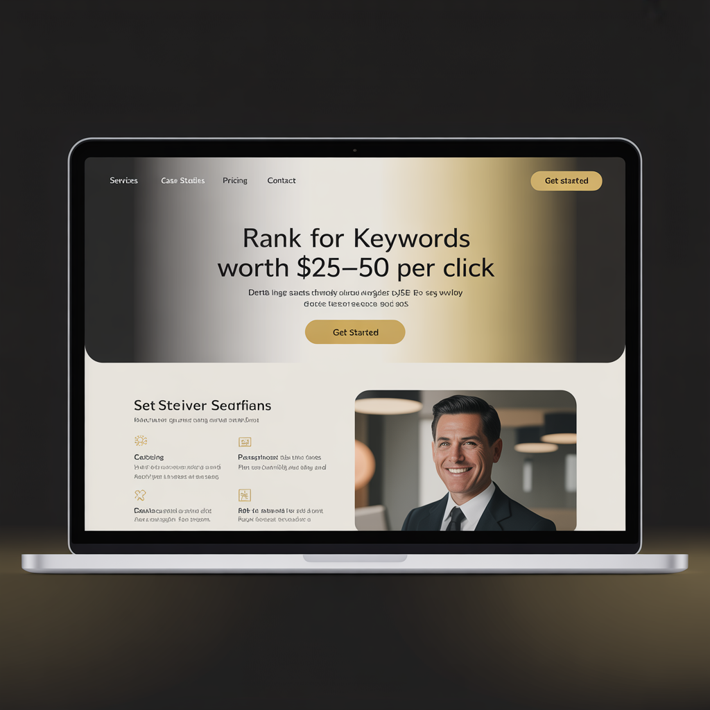 Dental SEO Services website mockup