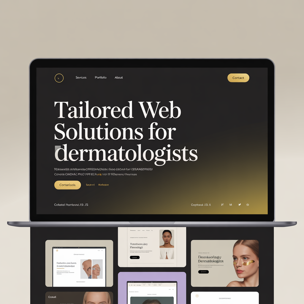 Dermatology Website Development website mockup
