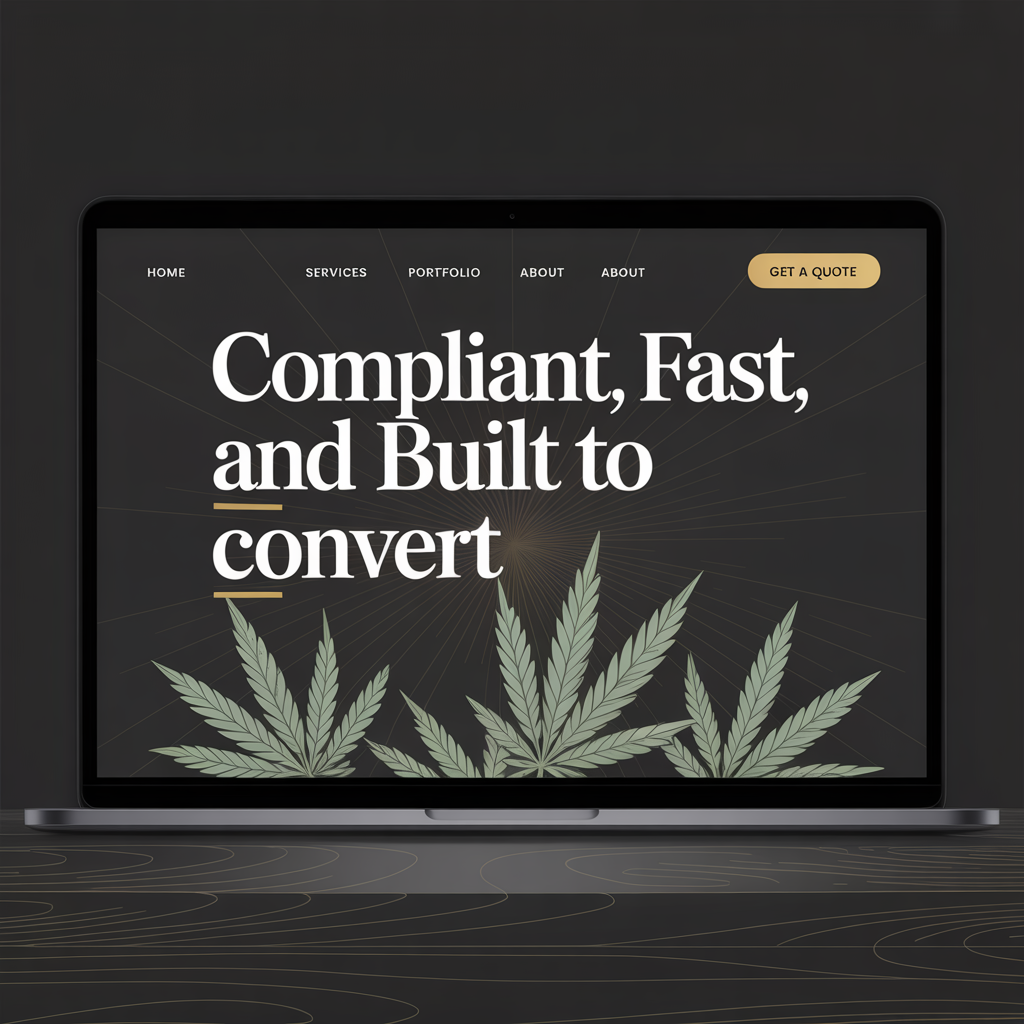 Dispensary Website Development website mockup