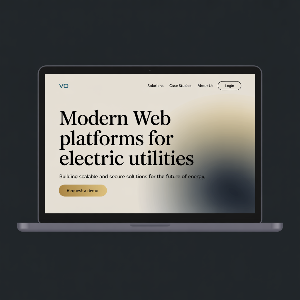 Electric Utility Website Development website mockup