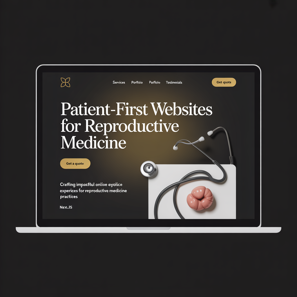 Fertility Clinic Website Development website mockup