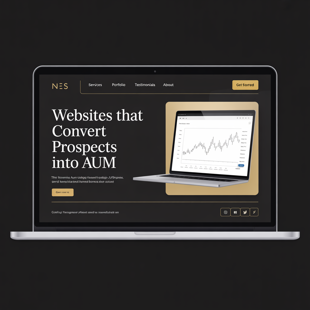 Financial Advisor Website Development website mockup