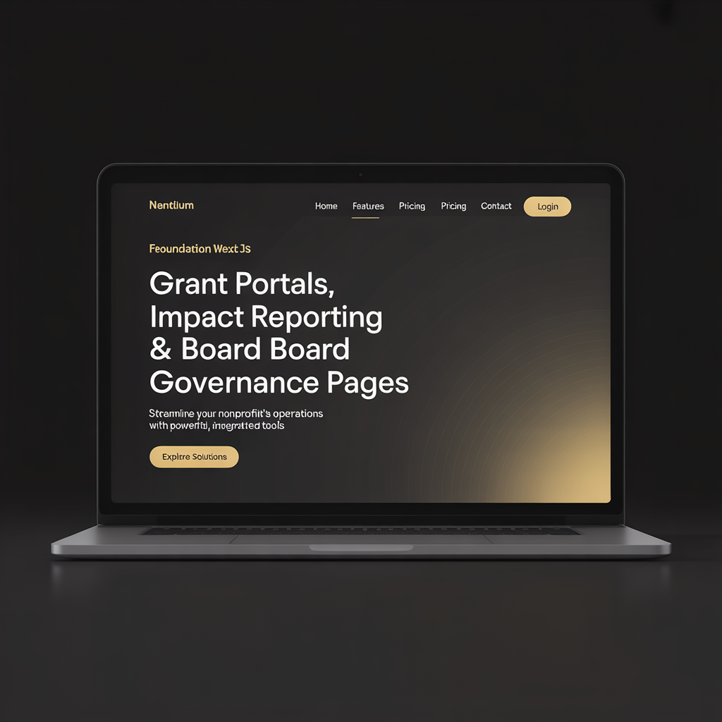 Foundation Website Development website mockup
