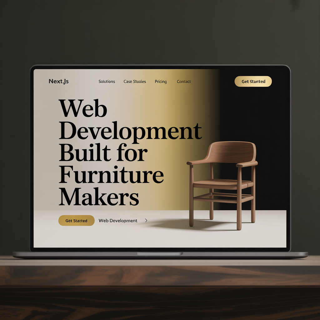 Furniture Manufacturer Website Development website mockup