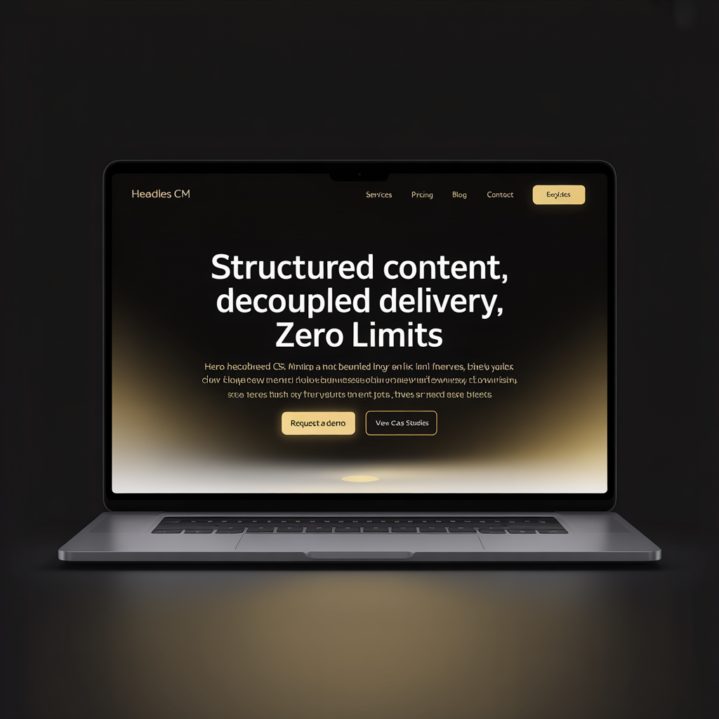 Headless CMS Development Sydney website mockup