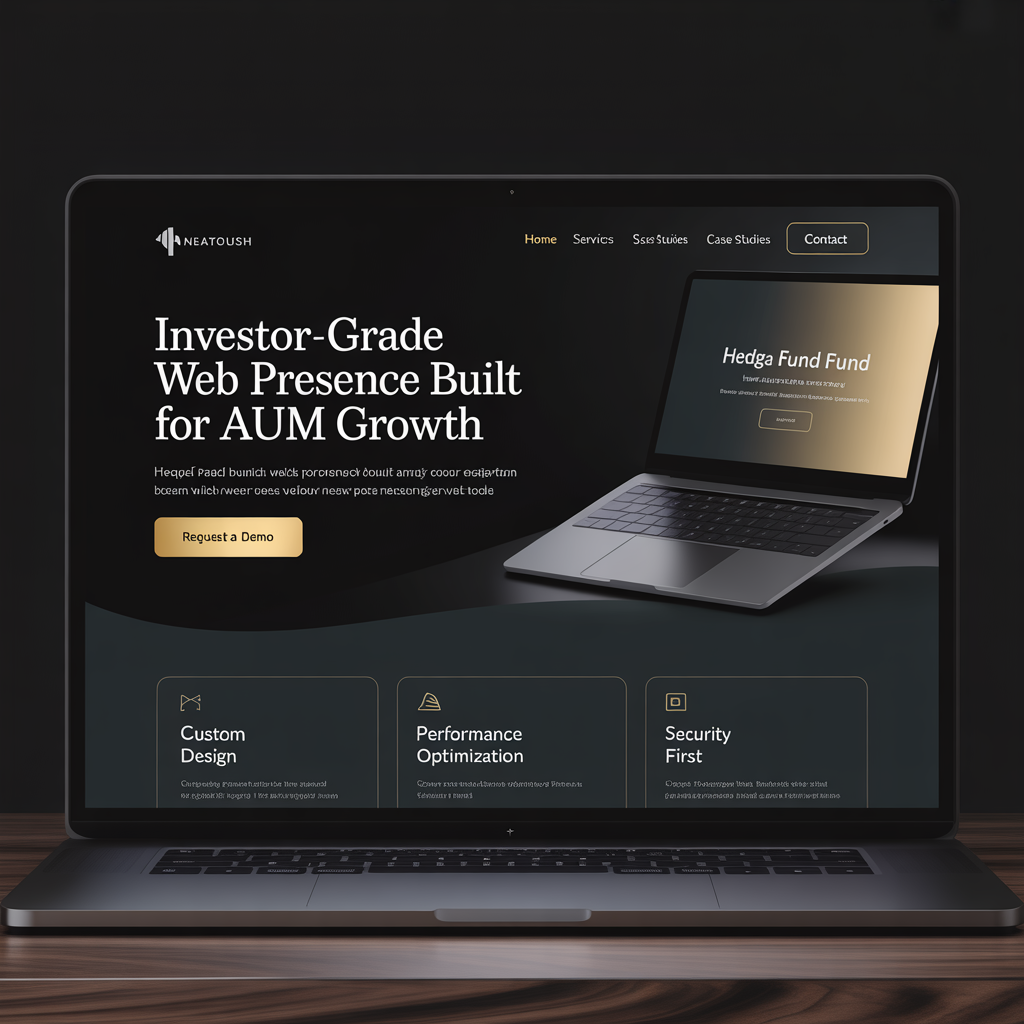 Hedge Fund Website Development website mockup