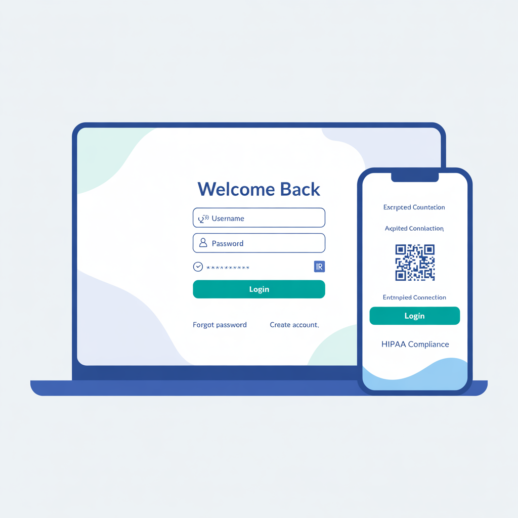 HIPAA compliant healthcare website with patient portal