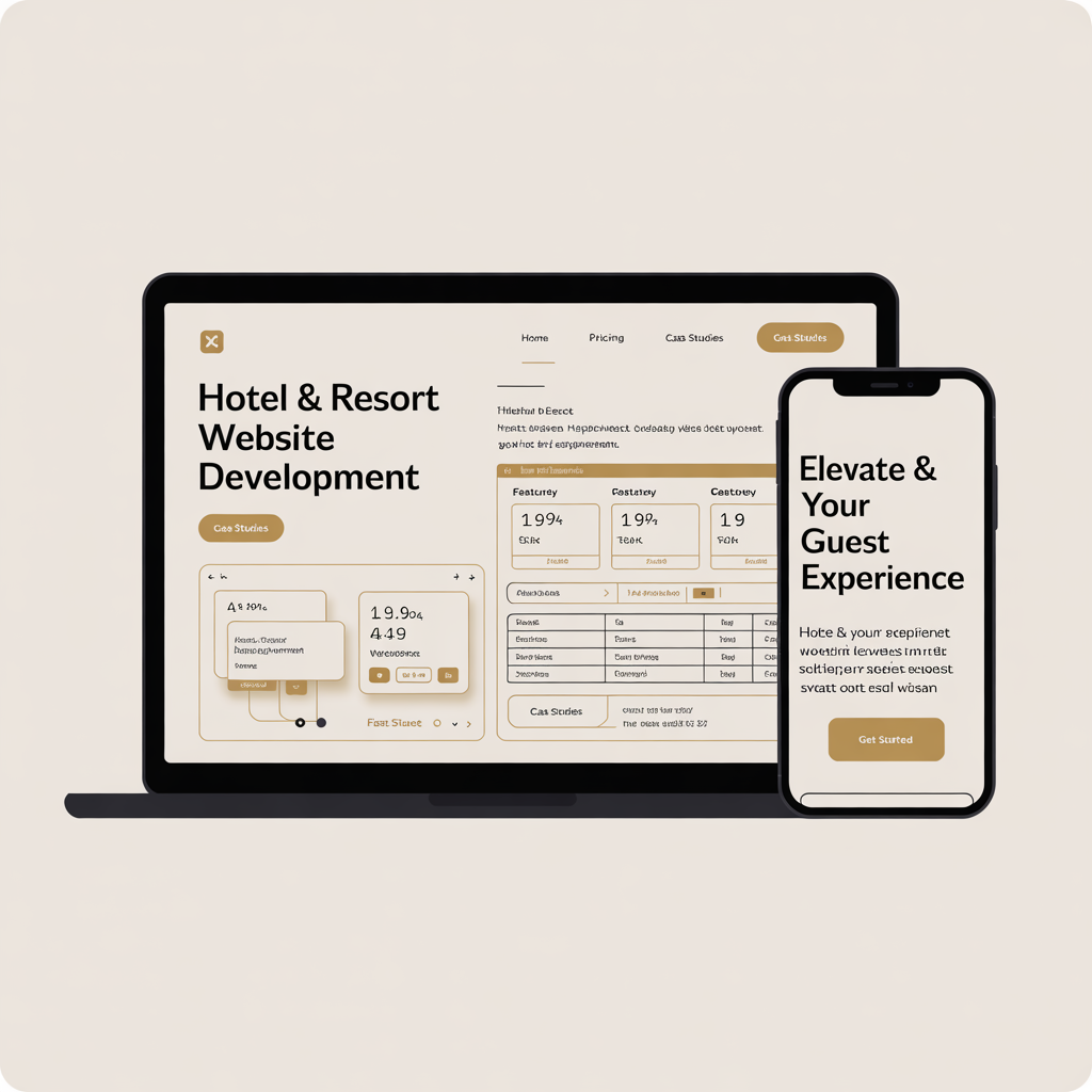hotel-resort-website-development website mockup