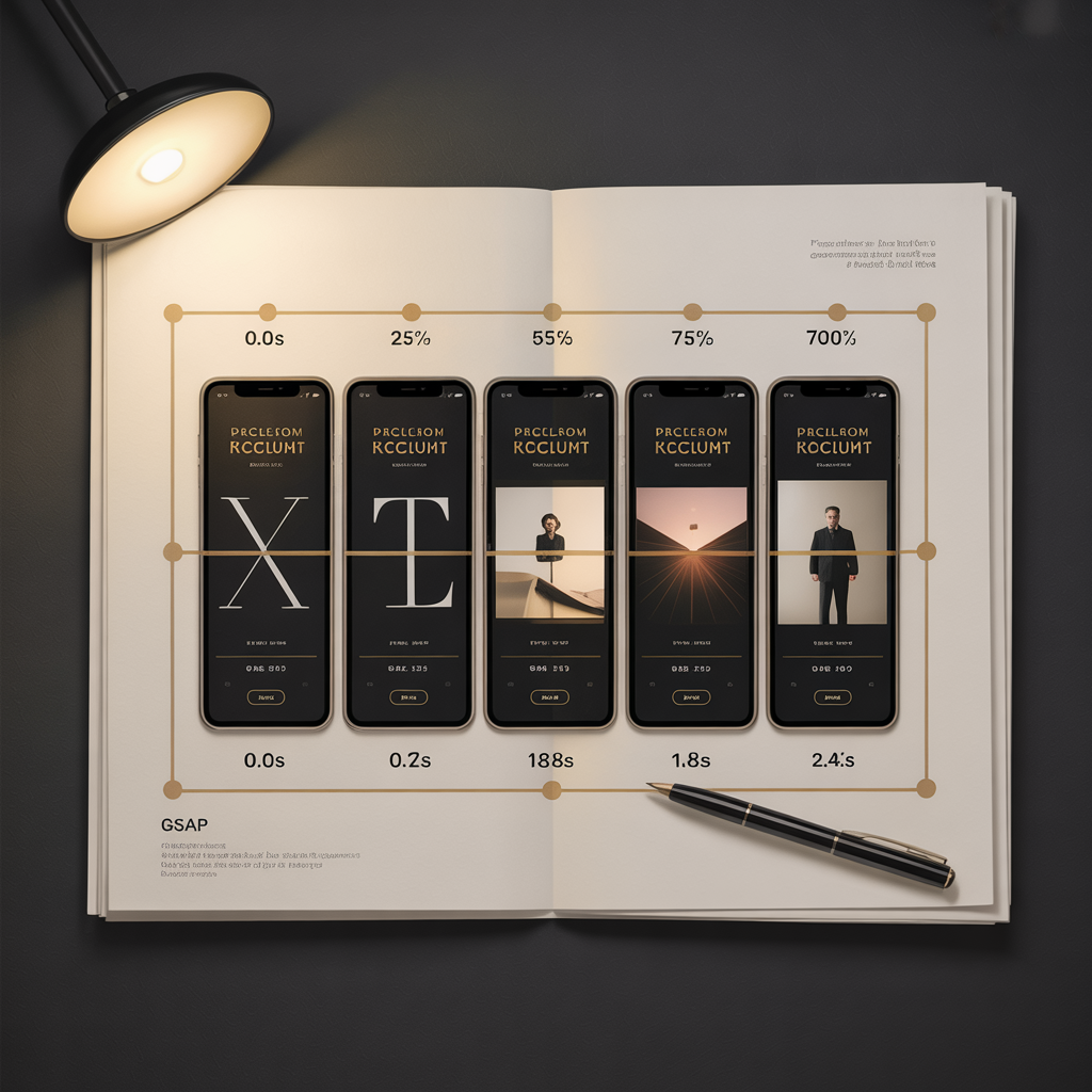 Immersive scroll-driven website design with motion direction