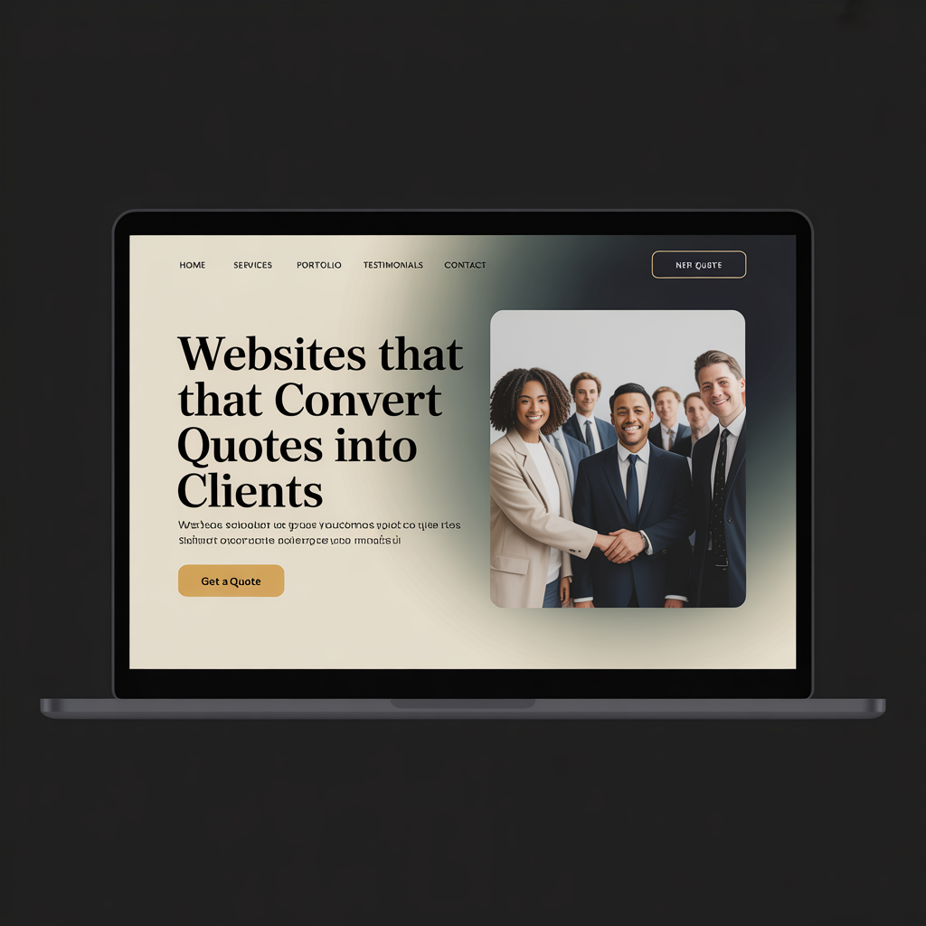 Insurance Broker Website Development website mockup