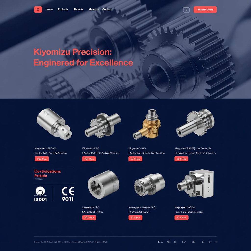 Japanese company English website redesign mockup