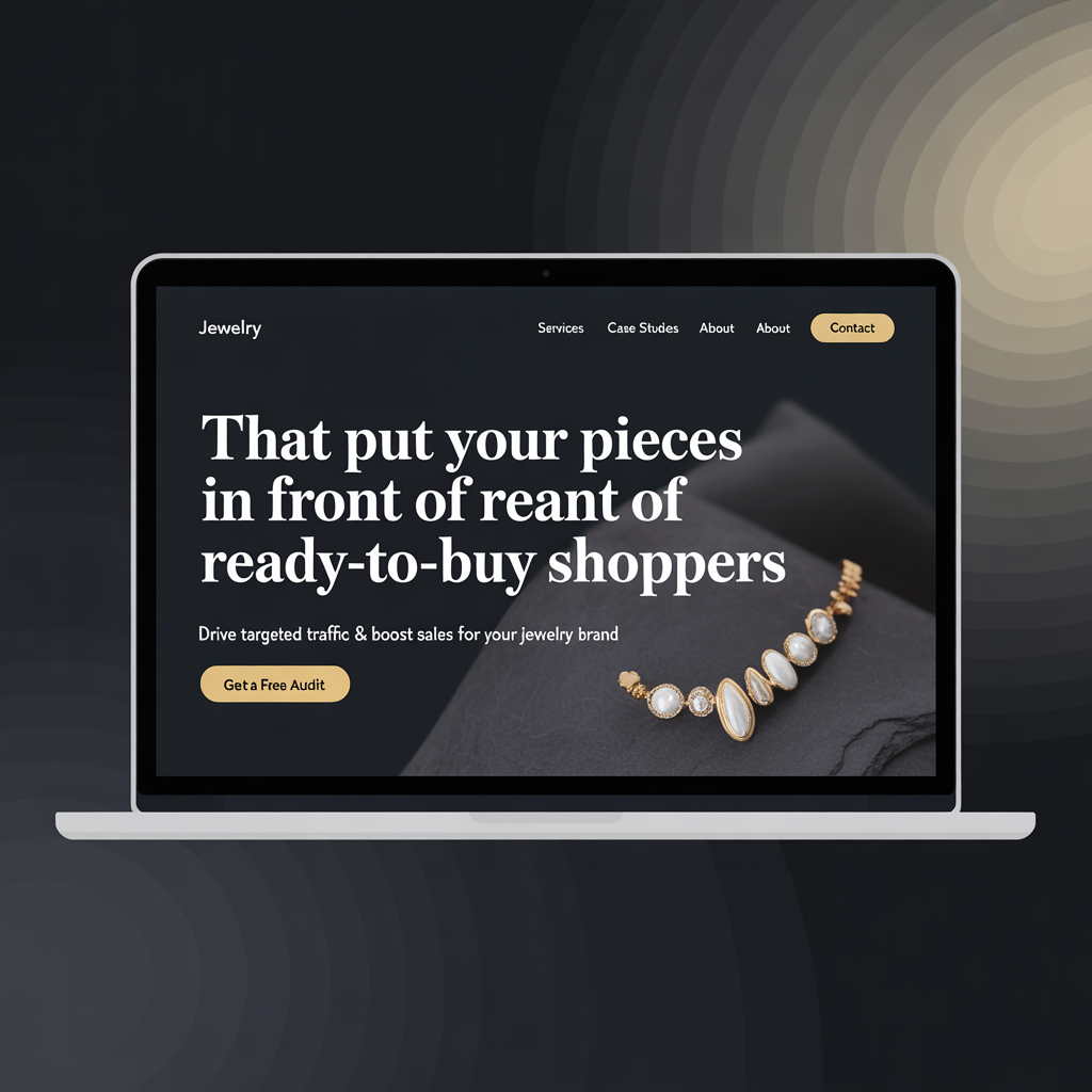 Jewelry SEO Services website mockup