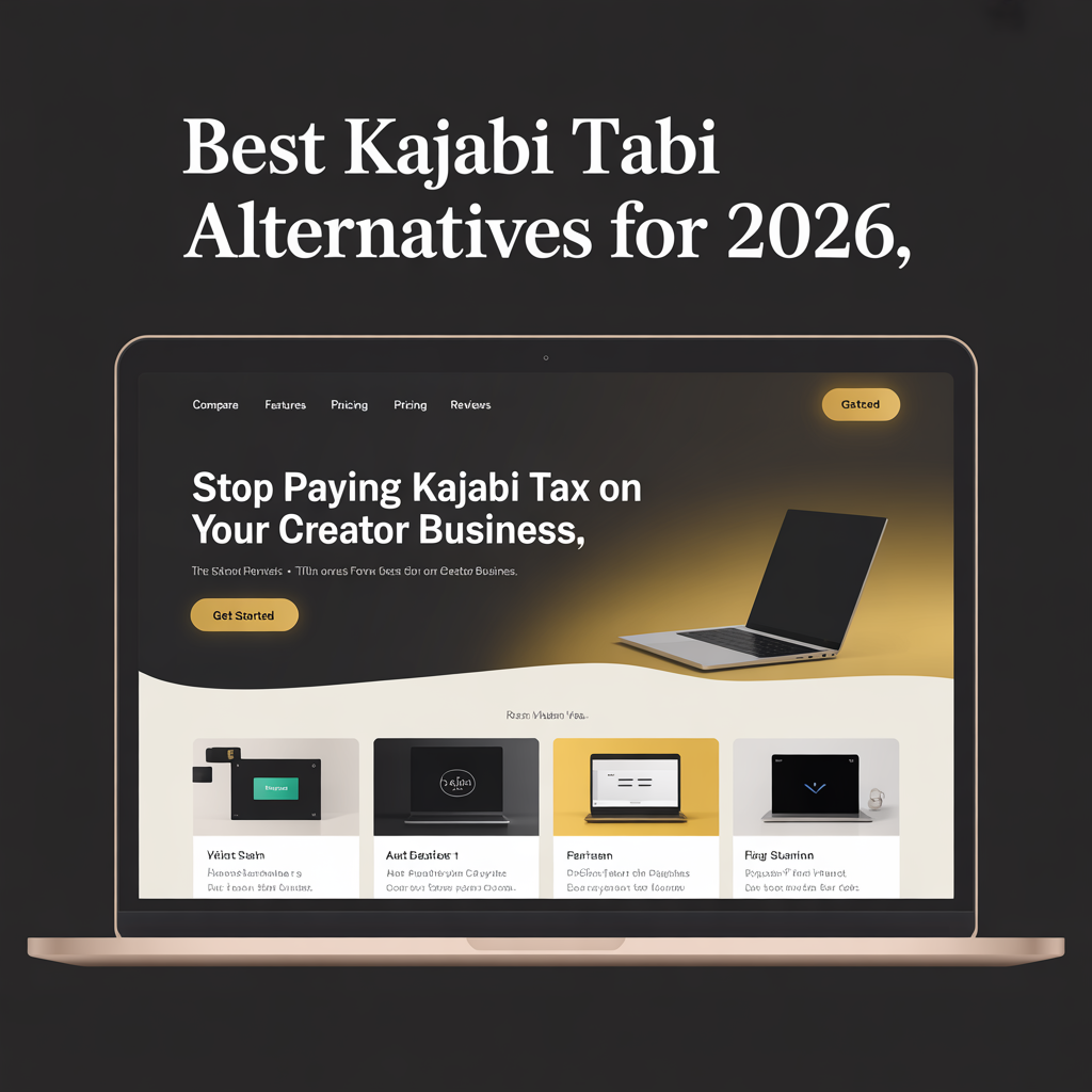 Best Kajabi Alternatives for 2026 website mockup