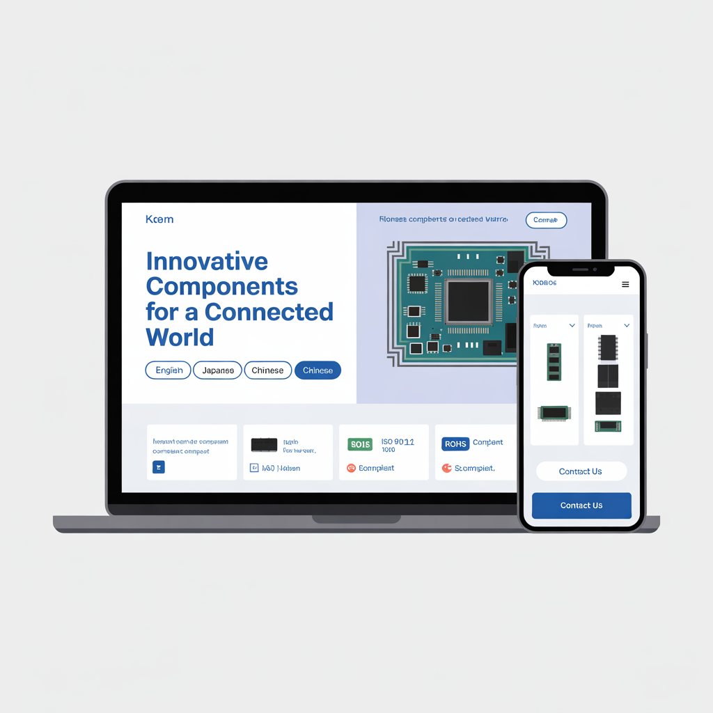 Korean company English website development mockup