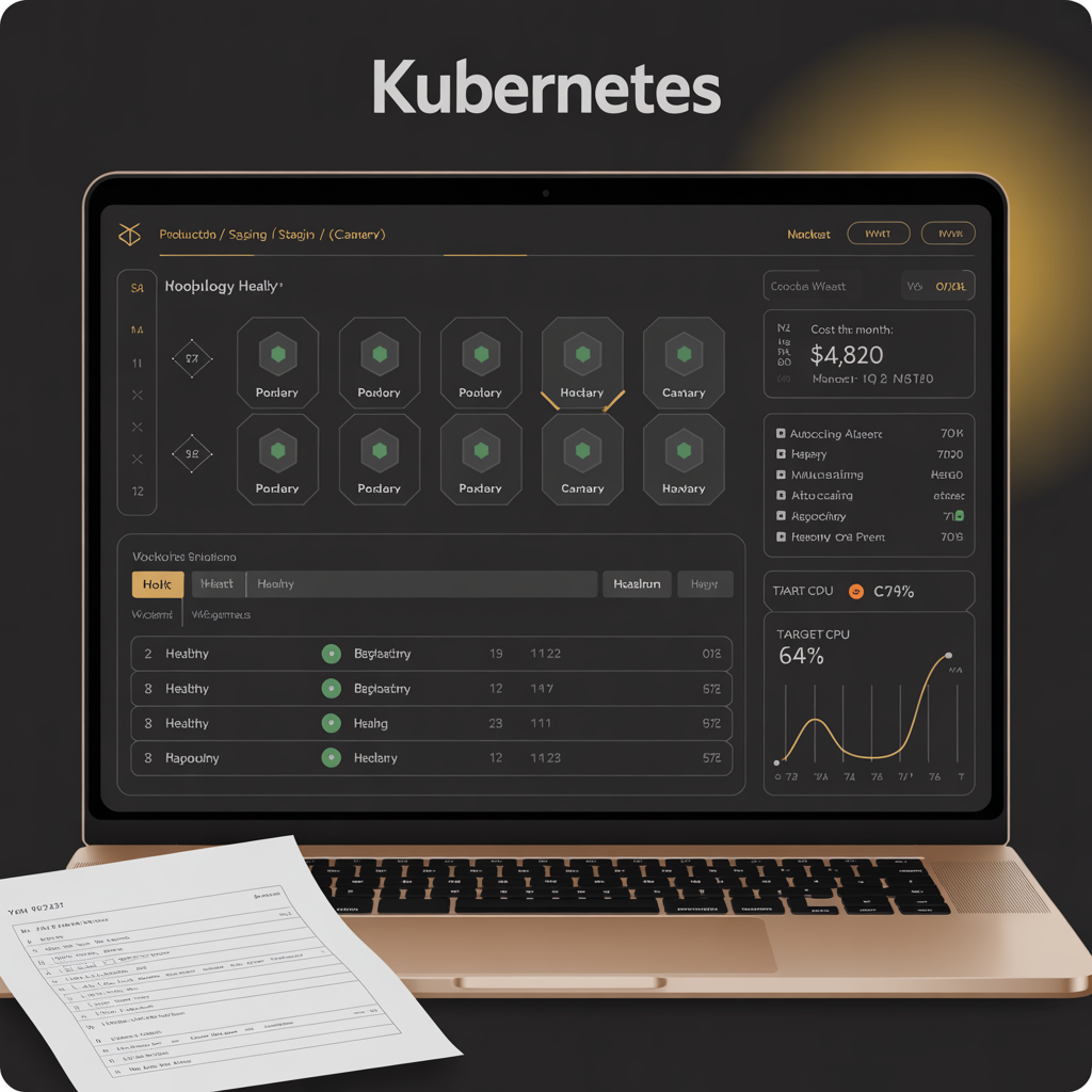 Kubernetes cluster topology with node pools workloads and cost view