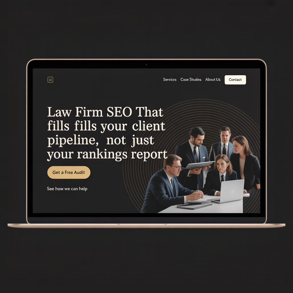Law Firm SEO Services website mockup