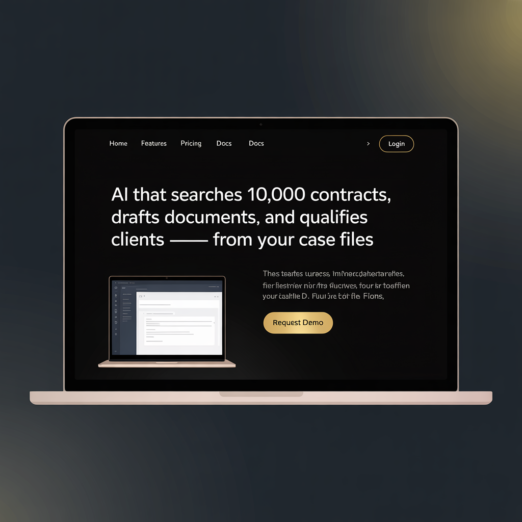 Legal AI Integration website mockup