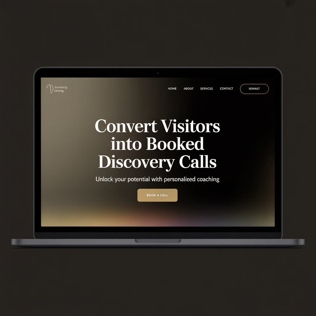 Life Coach Website Development website mockup