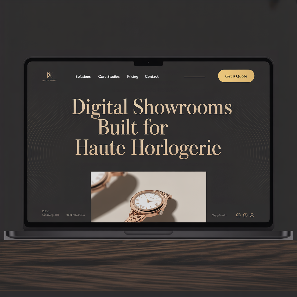Luxury Watch Website Development website mockup