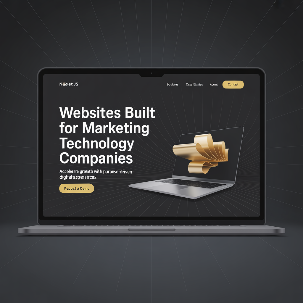Martech Company Website Development website mockup