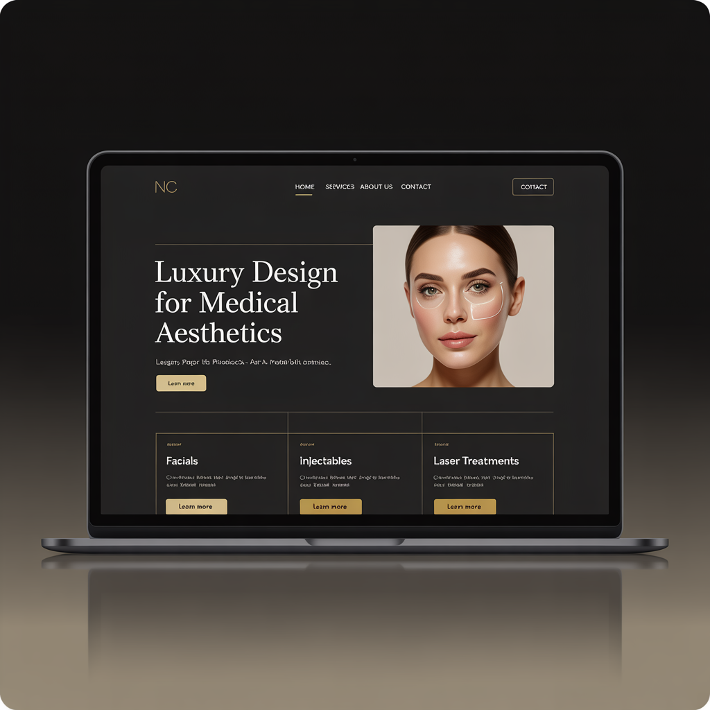 Med Spa Website Development website mockup