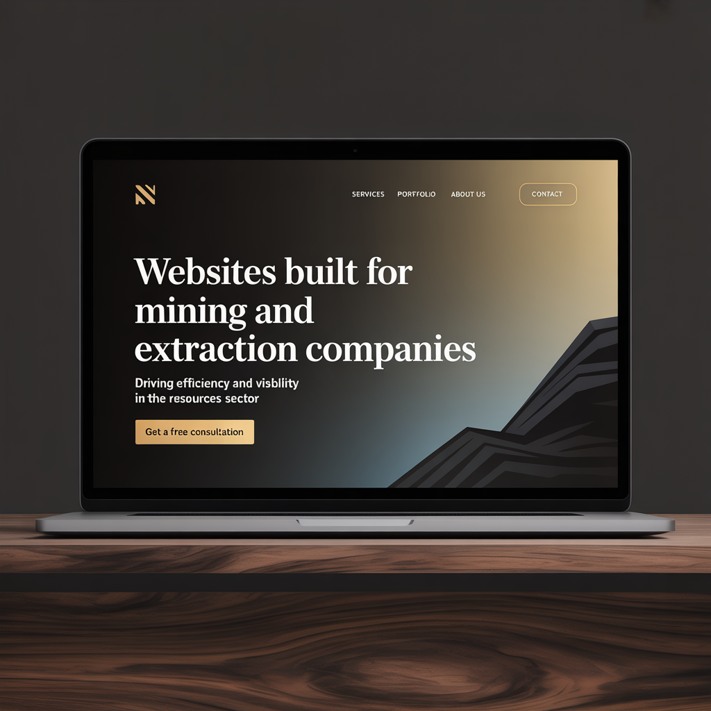 Mining Company Website Development website mockup