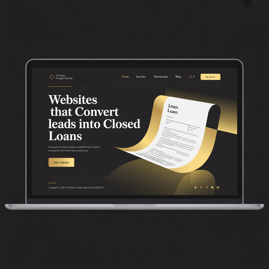 Mortgage Broker Website Development website mockup