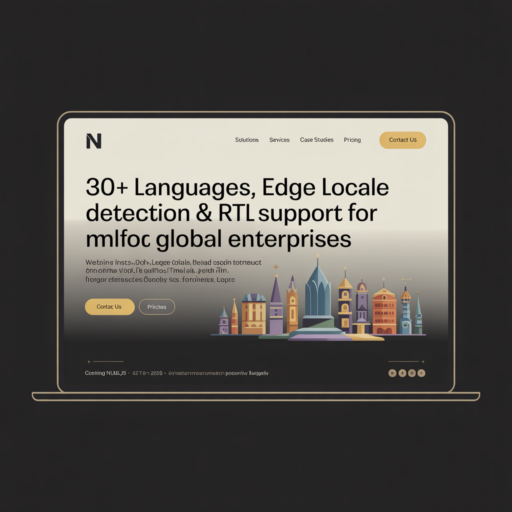 Multilingual Corporate Website Development website mockup