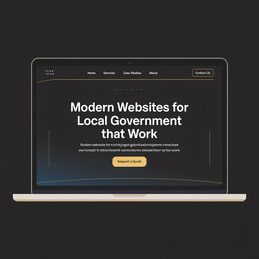 Municipality Website Development website mockup