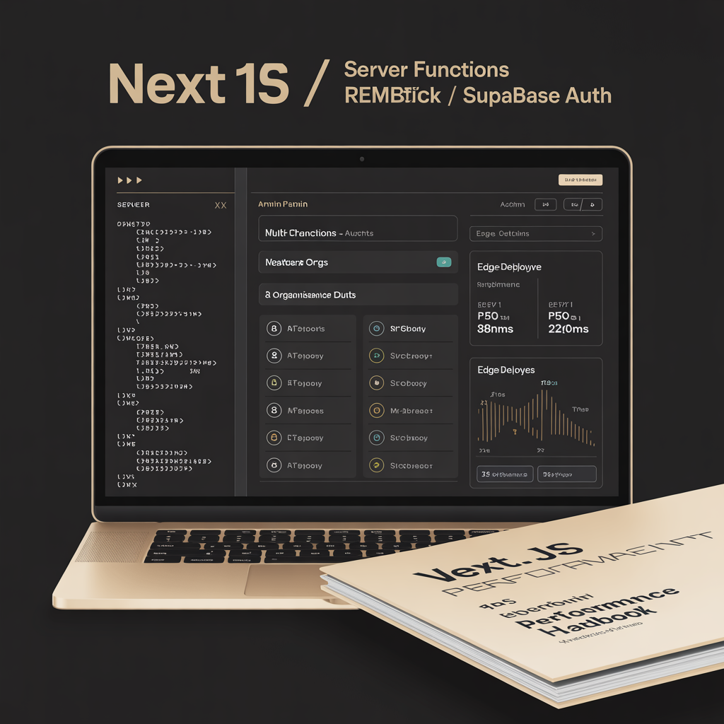 Next.js admin dashboard with server components shadcn ui Supabase auth and Vercel edge