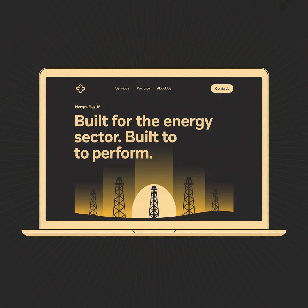 Oil & Gas Website Development website mockup