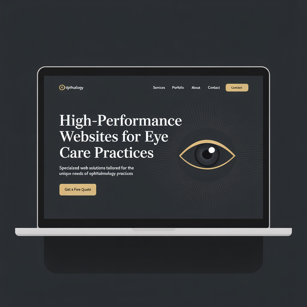 Ophthalmologist Website Development website mockup