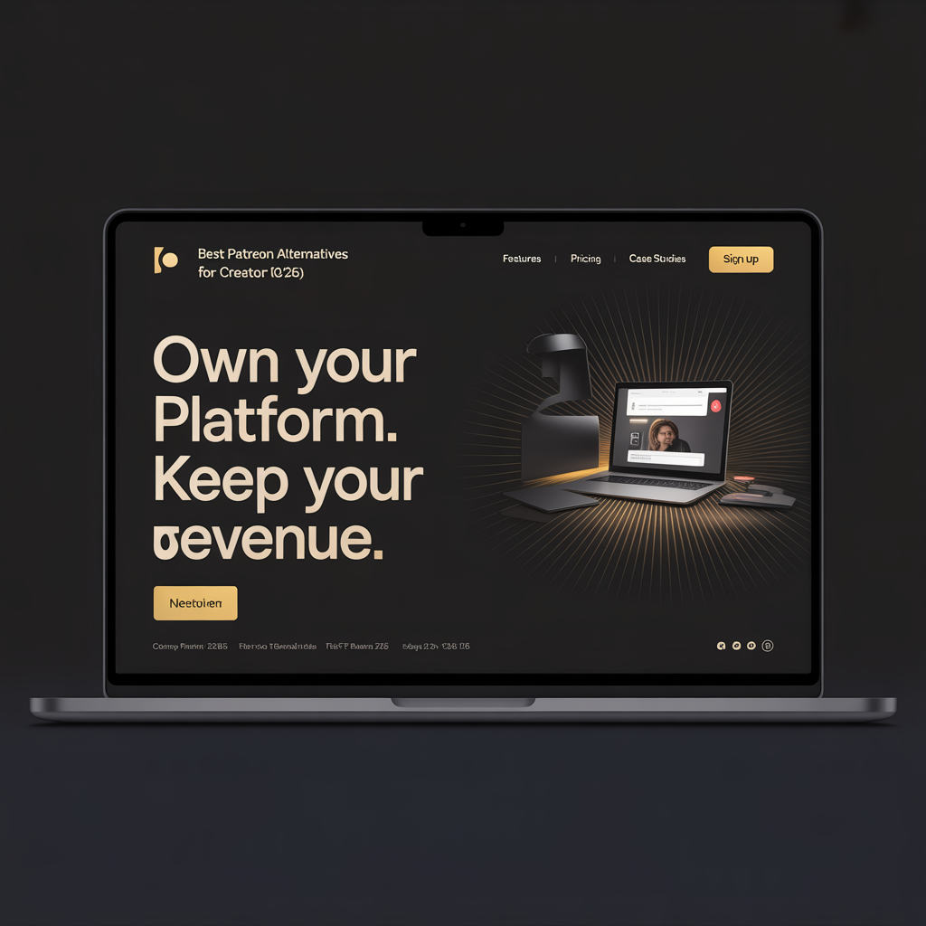 Best Patreon Alternatives for Creators (2026) website mockup