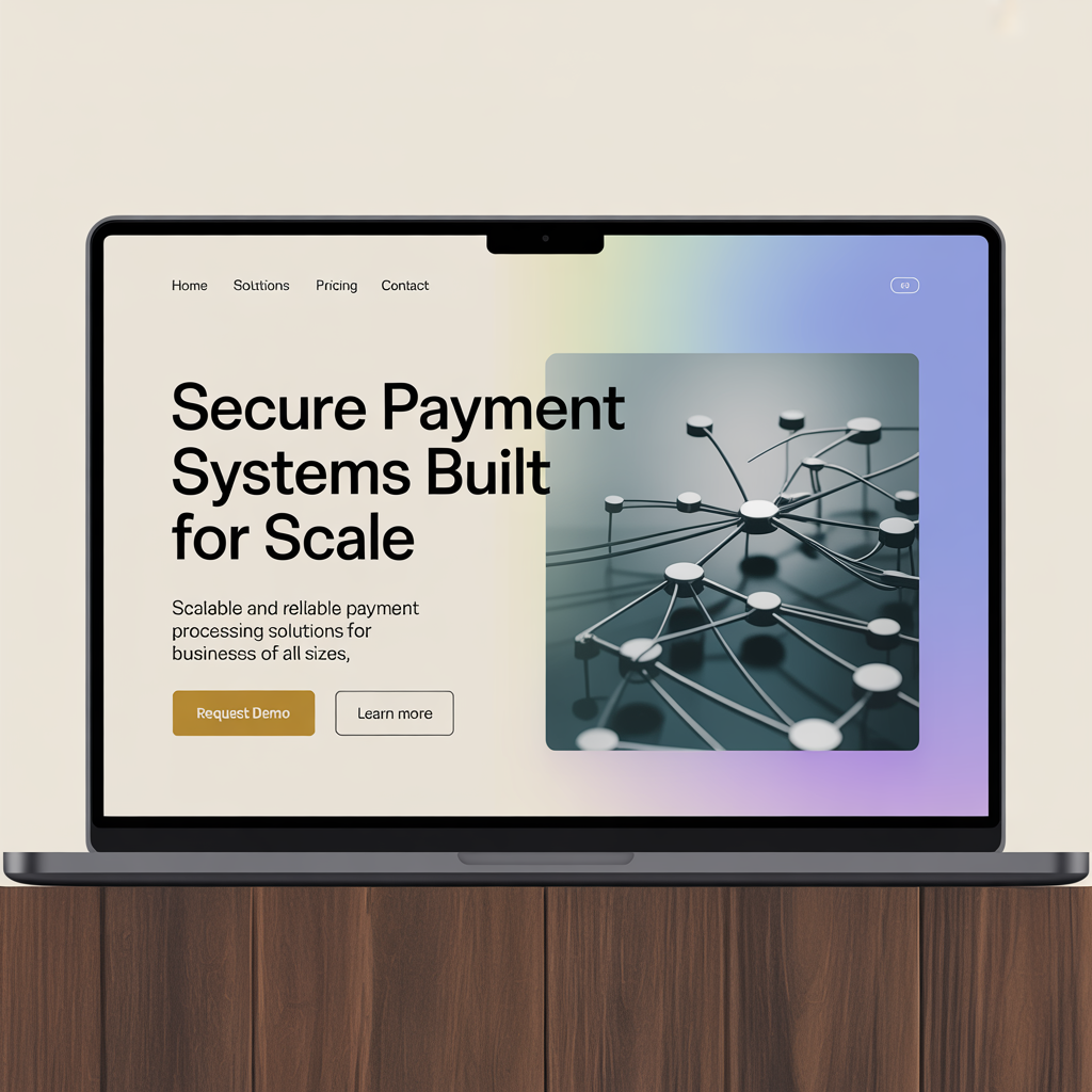 Payment Gateway Website Development website mockup