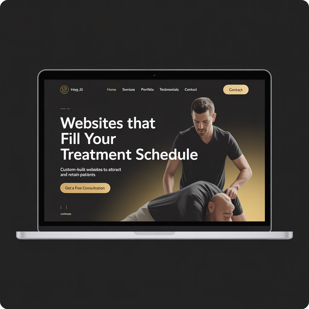 Physical Therapy Website Development website mockup
