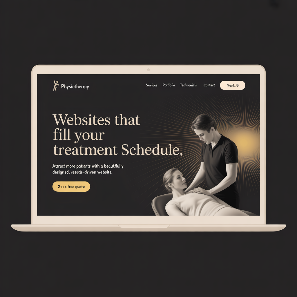 Physiotherapy Website Development website mockup