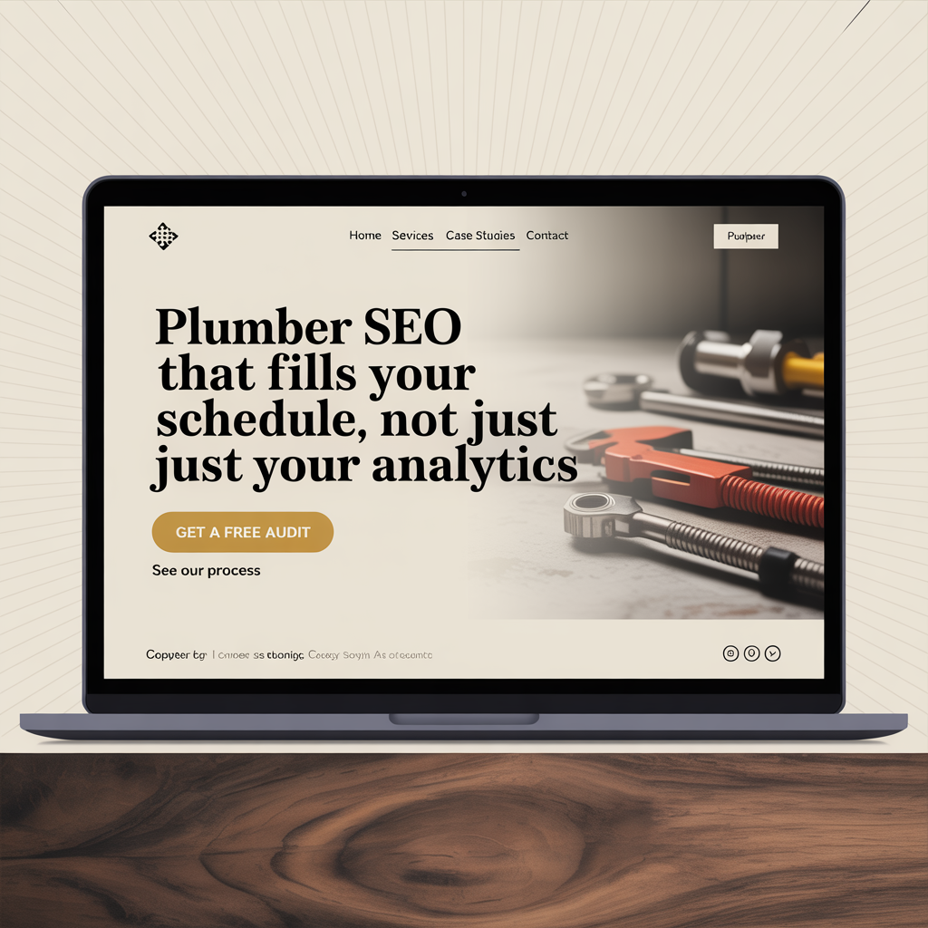 Plumber SEO Services website mockup
