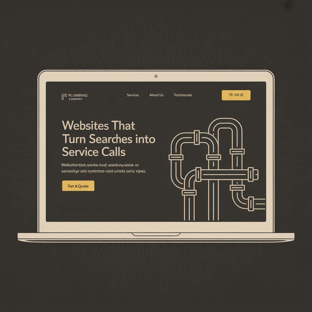 Plumbing Company Website Development website mockup