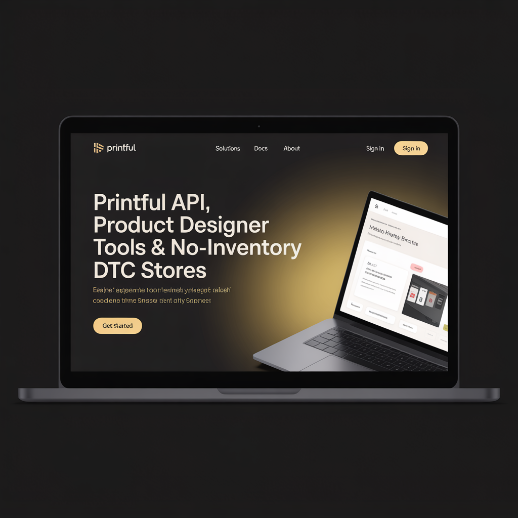 Print-on-Demand Website Development website mockup