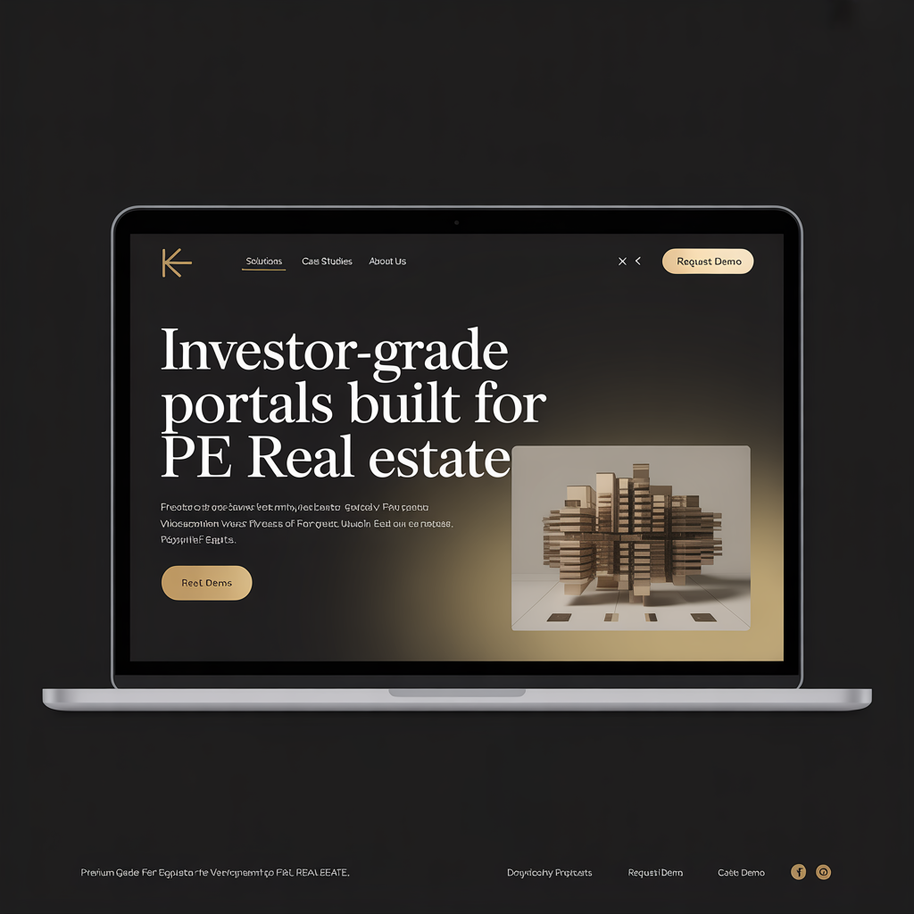 Private Equity Real Estate Web Development website mockup