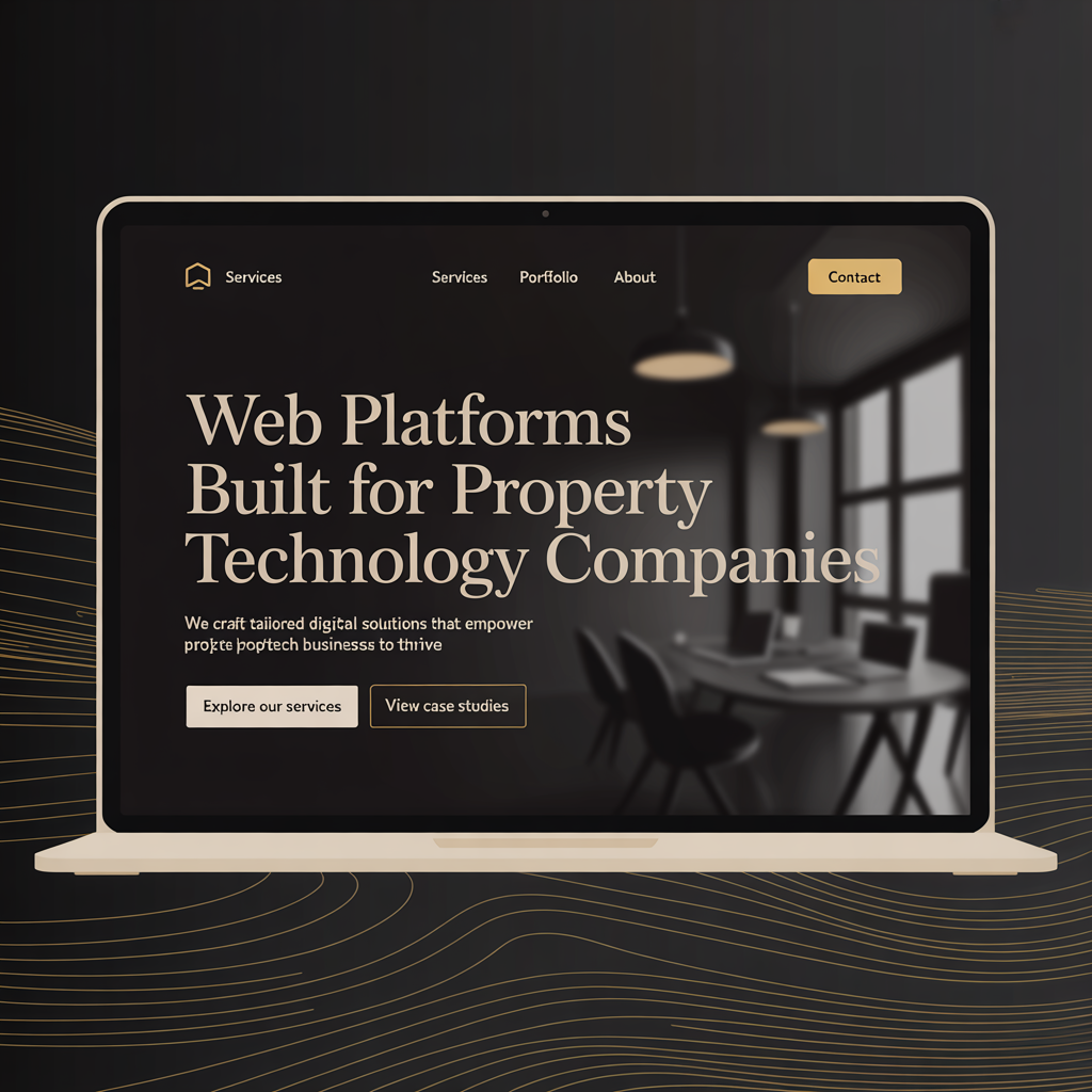 Proptech Website Development website mockup